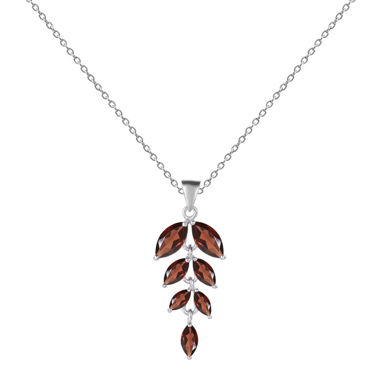 Collier en pierre à la mode, pendentif en argent Sterling 925 incrusté d'un trésor de couleur naturelle et d'une chaîne croisée