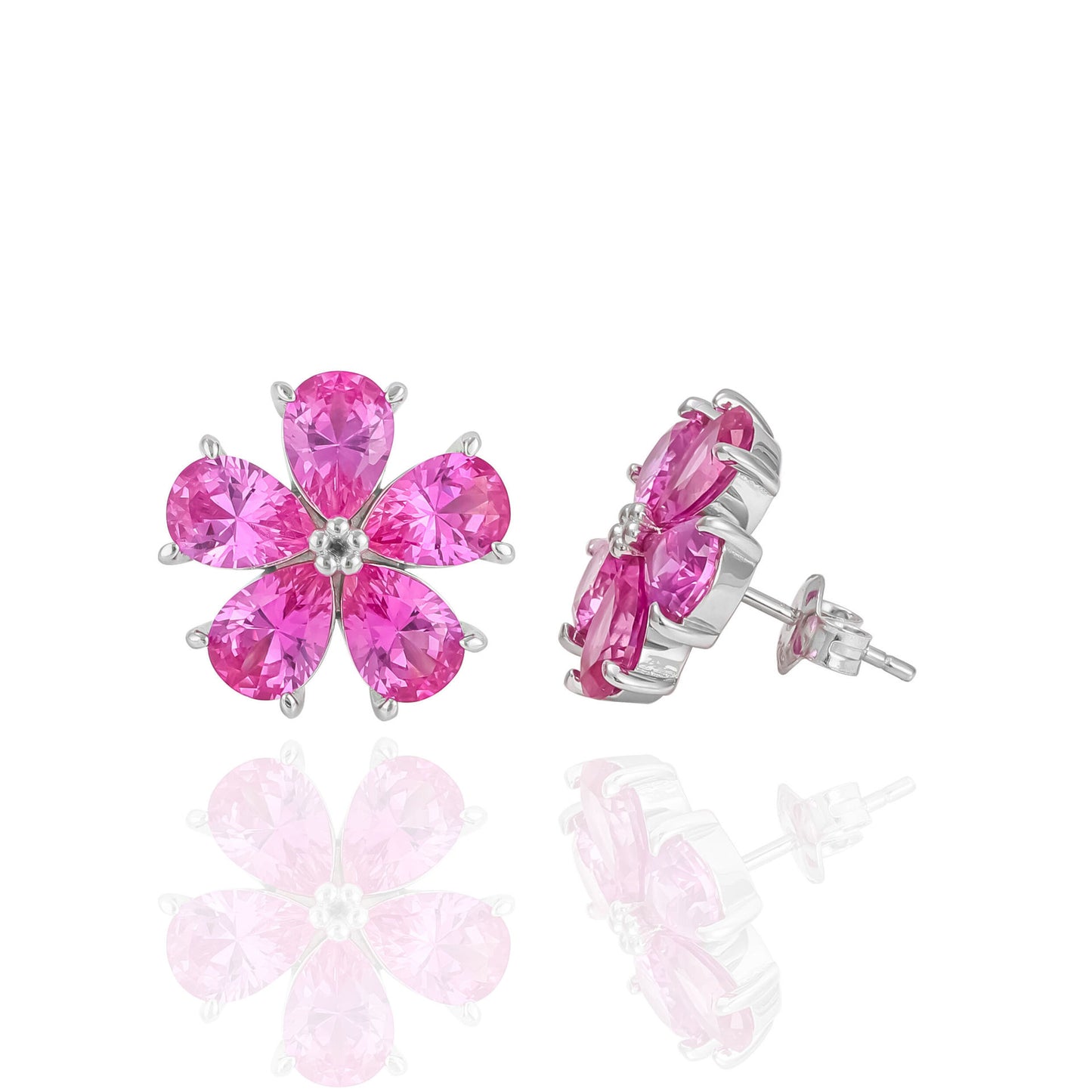 Boucles d'oreilles pétales en argent pur S925, bijoux d'oreilles de tempérament pour femmes