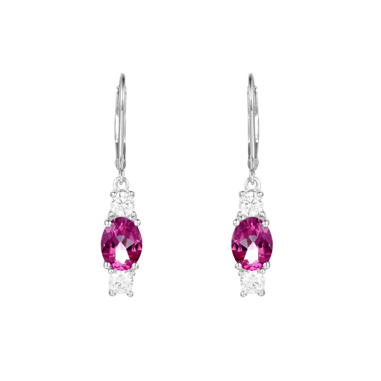 Boucles d'oreilles au trésor colorées naturelles incrustées de grenat, boucles d'oreilles en argent s925