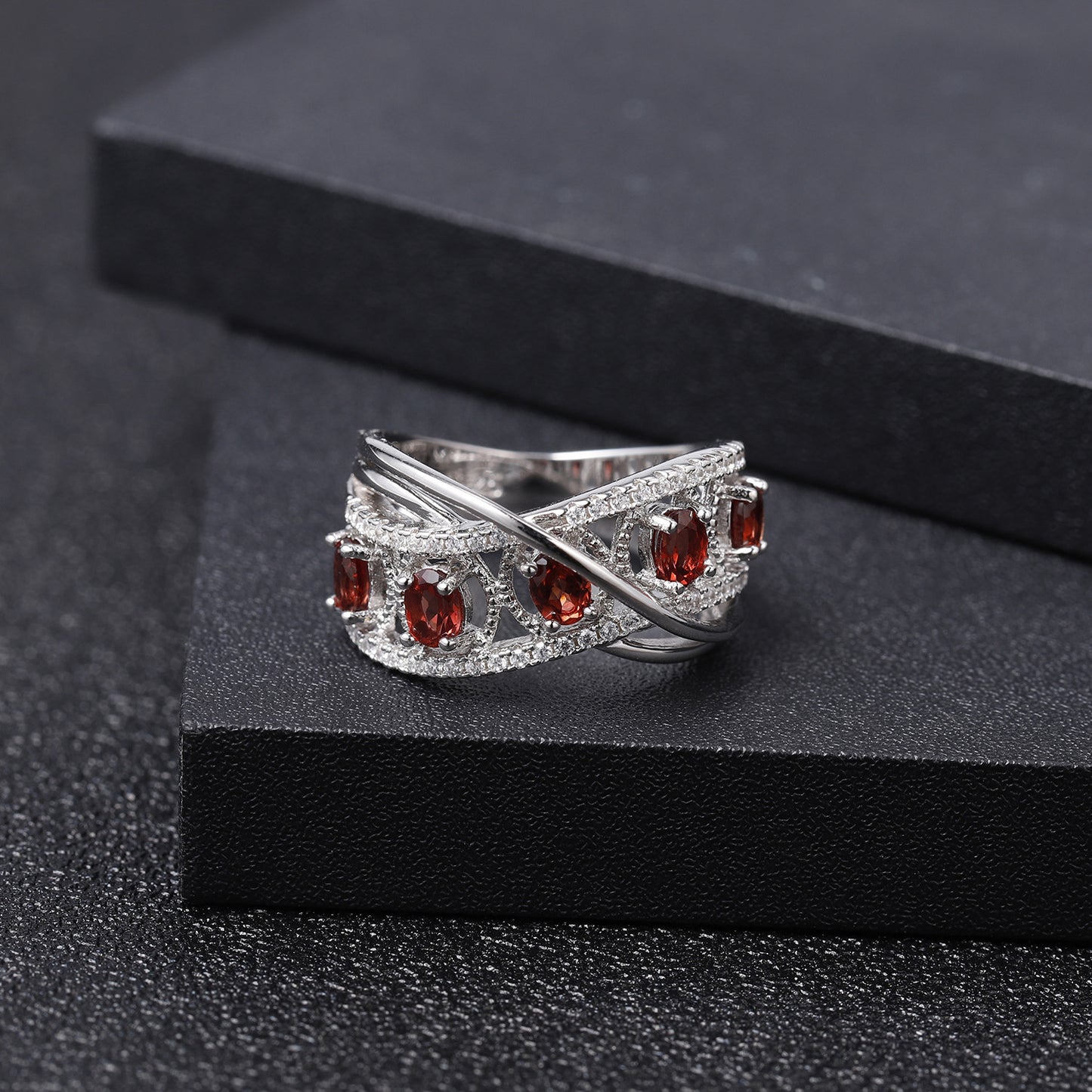 Bague topaze améthyste naturelle, ensemble en argent S925, pierre de couleur naturelle