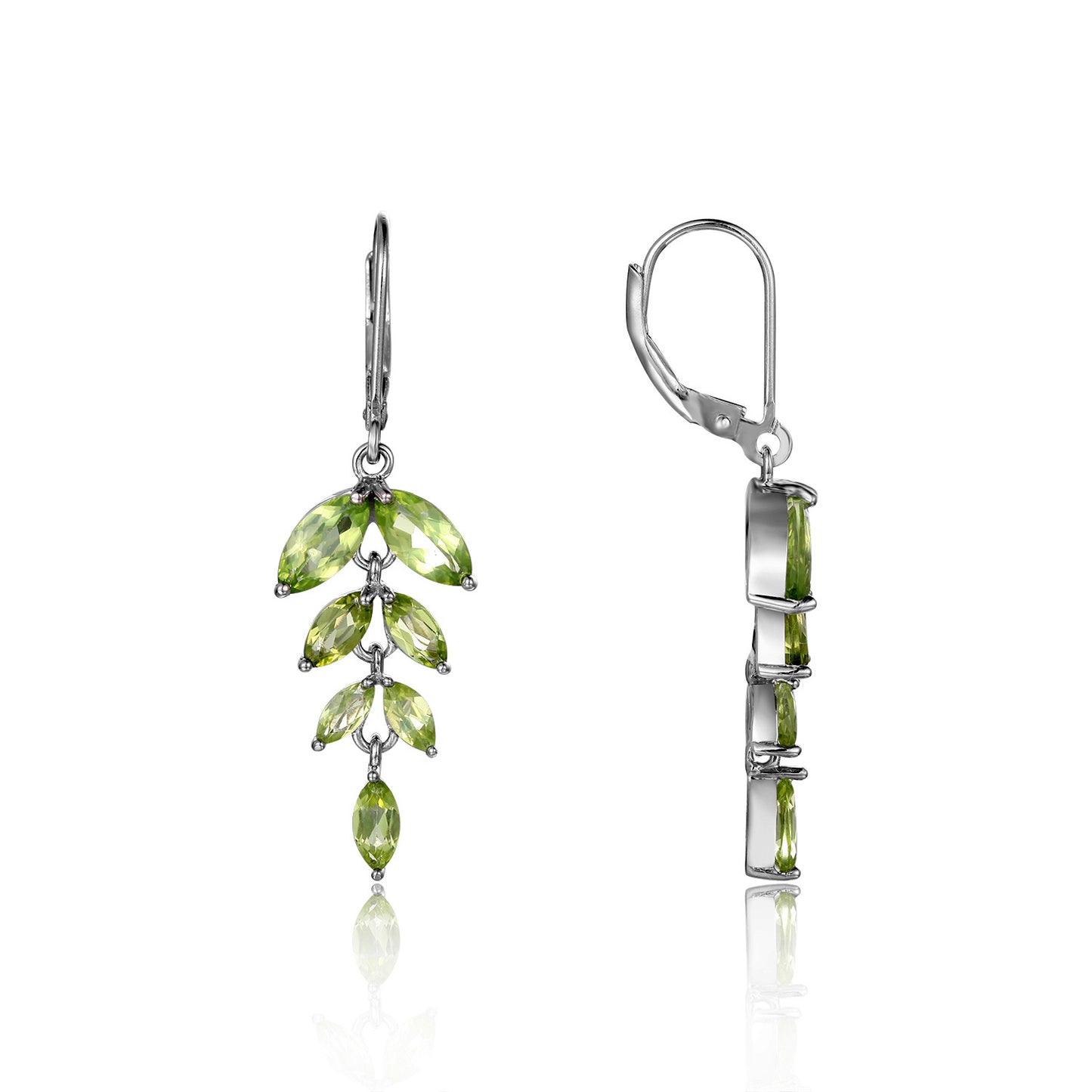 Boucles d'oreilles en argent S925 avec pierres précieuses naturelles colorées et boucles d'oreilles et clous d'oreilles en grenat personnalisés