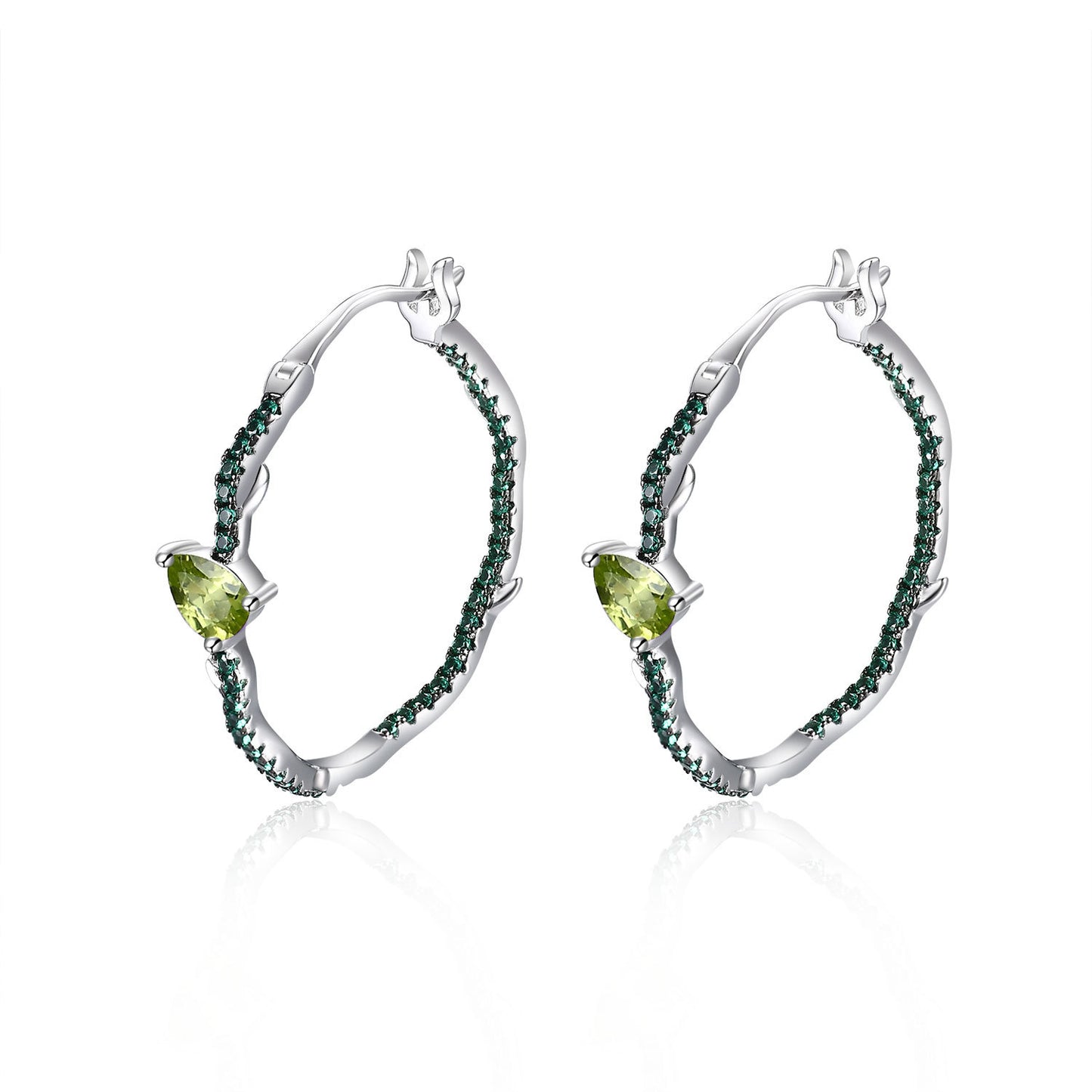 Boucles d'oreilles de créateur haut de gamme en argent sterling s925 incrustées d'améthyste naturelle aux trésors colorés