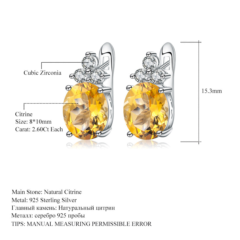 Boucles d'oreilles améthyste et pierres précieuses en argent S925