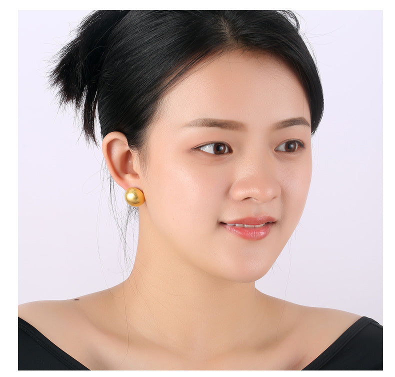 【DF】Earrings High-end Earrings 925 Silver Needle Pearl Earrings Fashion Earrings Jewelry Women