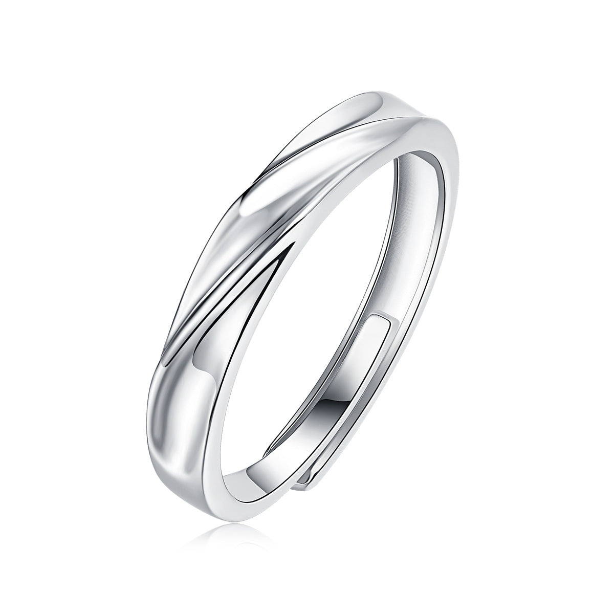 Anillo de plata S925 Mosangshi para parejas que dejan de lado los accesorios de moda de la marea