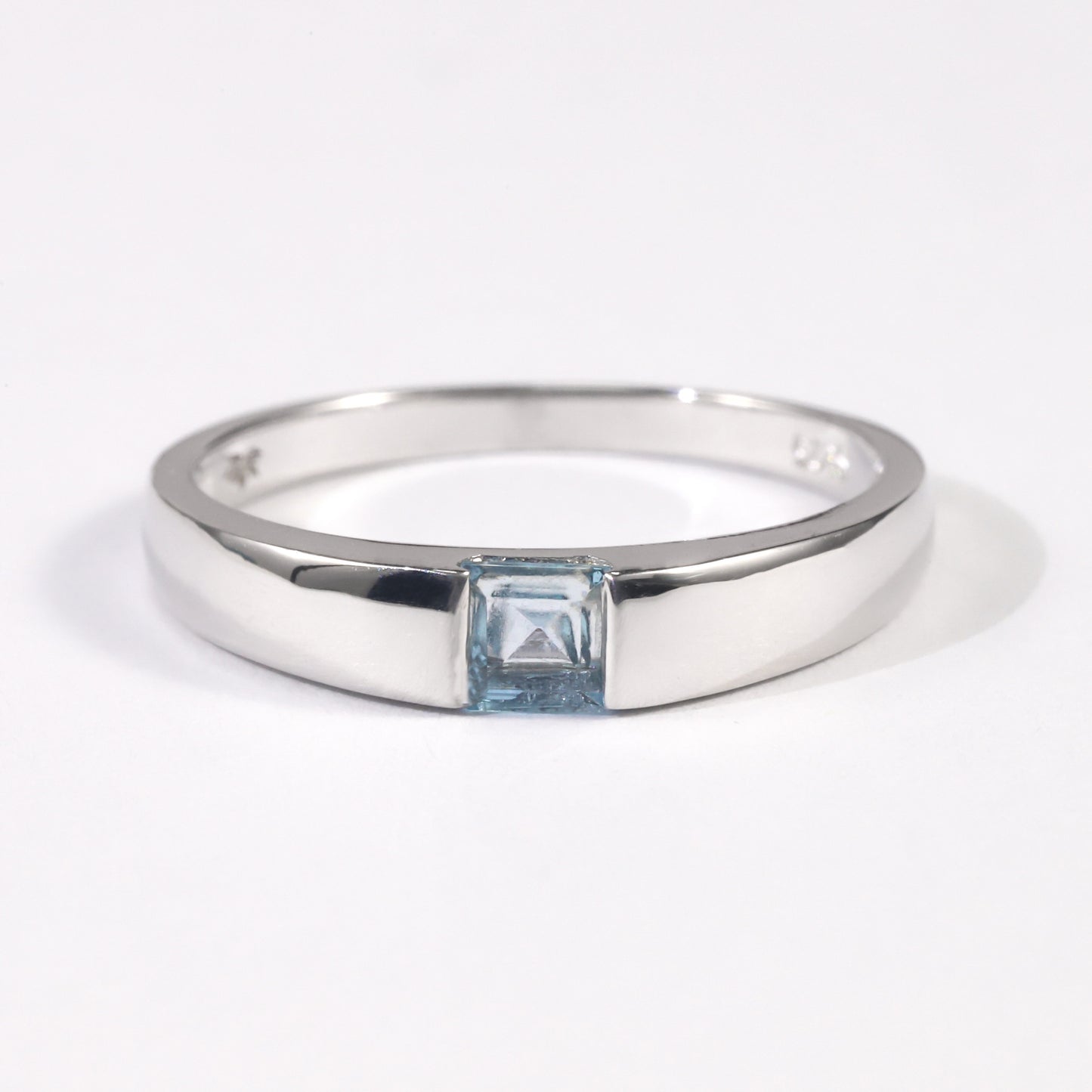 Bague en argent sterling 925 avec topaze naturelle et spinelle noire, pour hommes et femmes