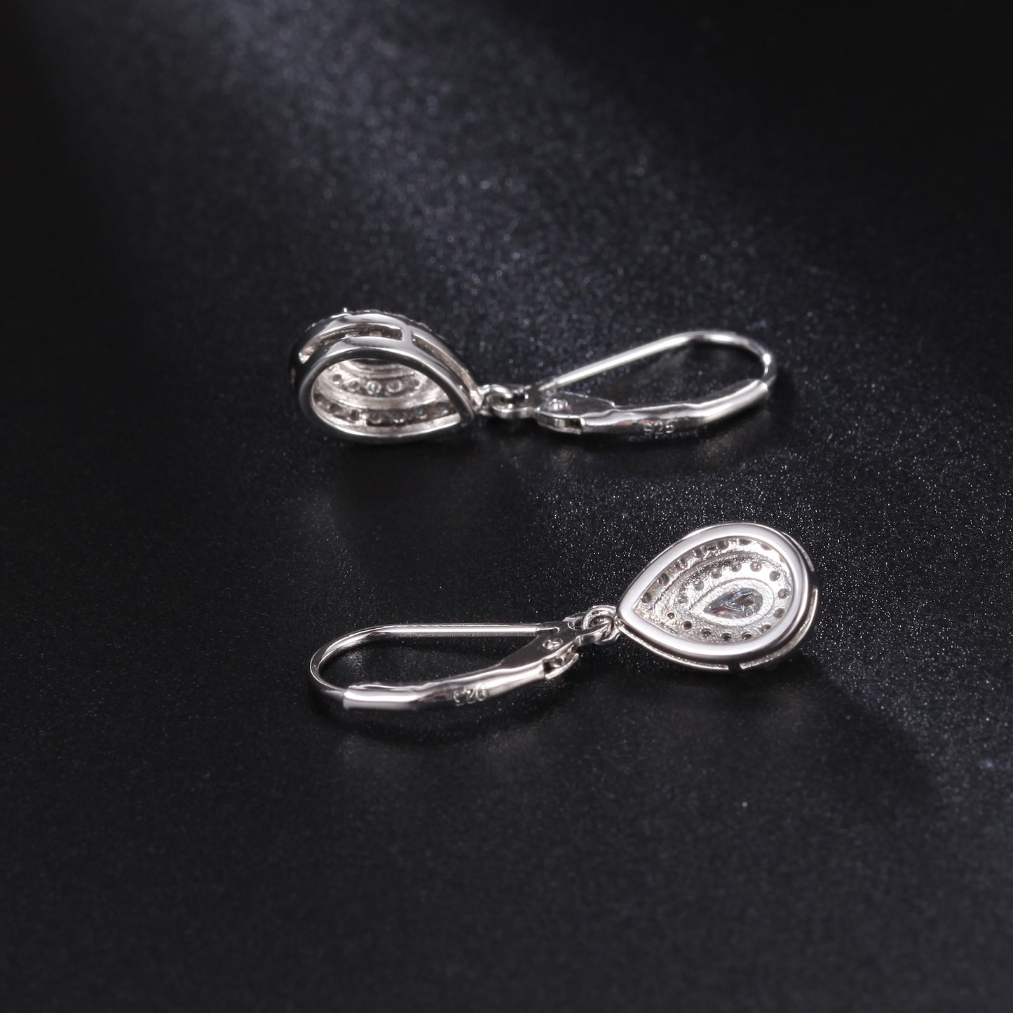 Boucles d'oreilles en argent s925 incrustées de pierres précieuses de luxe légères et de nouvelle conception de mode Boucles d'oreilles au trésor de couleur naturelle