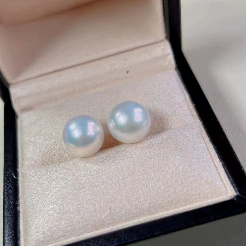 [DF]Radiant Edison Pearl Stud Earrings – 9-13mm Freshwater Pearls