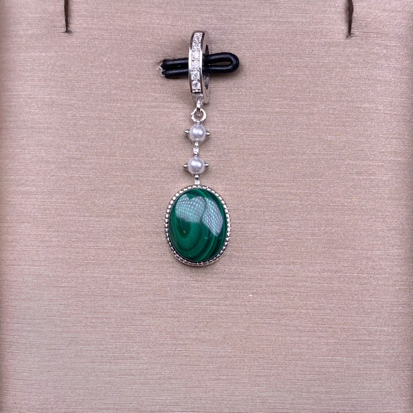 Aigue-marine, améthyste dragon, pendentif malachite s925 pendentif Long incrusté d'argent