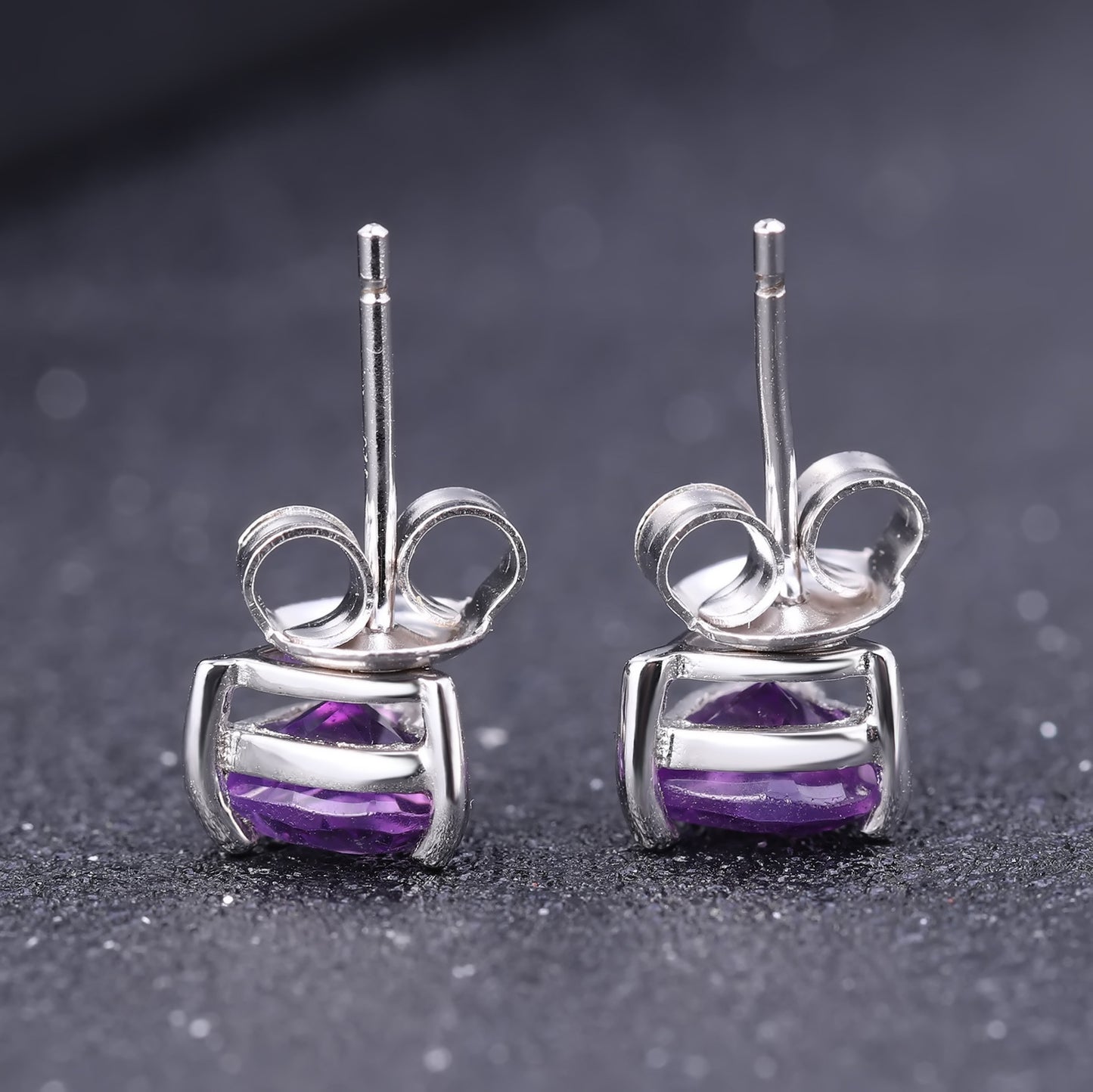 Boucles d'oreilles en cristal naturel Boucles d'oreilles et boucles d'oreilles en argent sterling 925 avec pierres naturelles