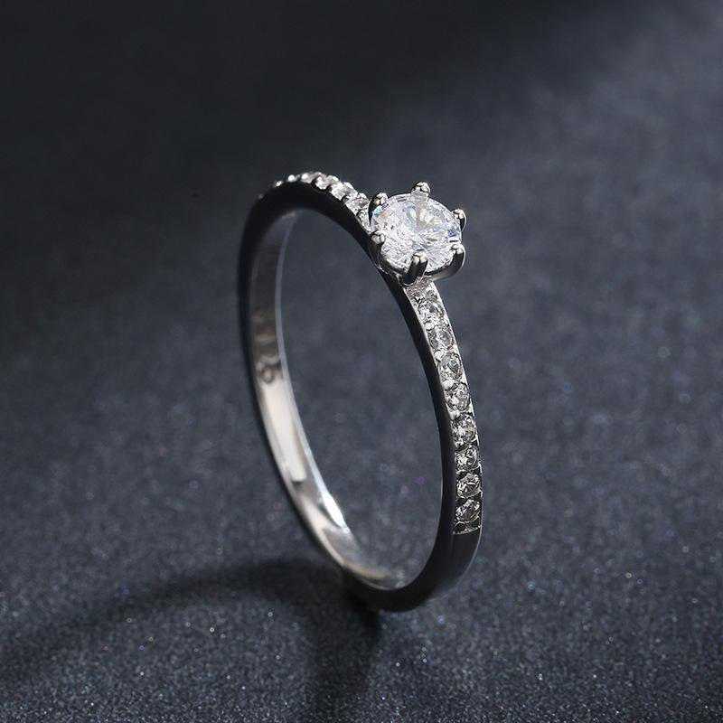 Moissaniteg Stone Women's Ring Six Claw Factory