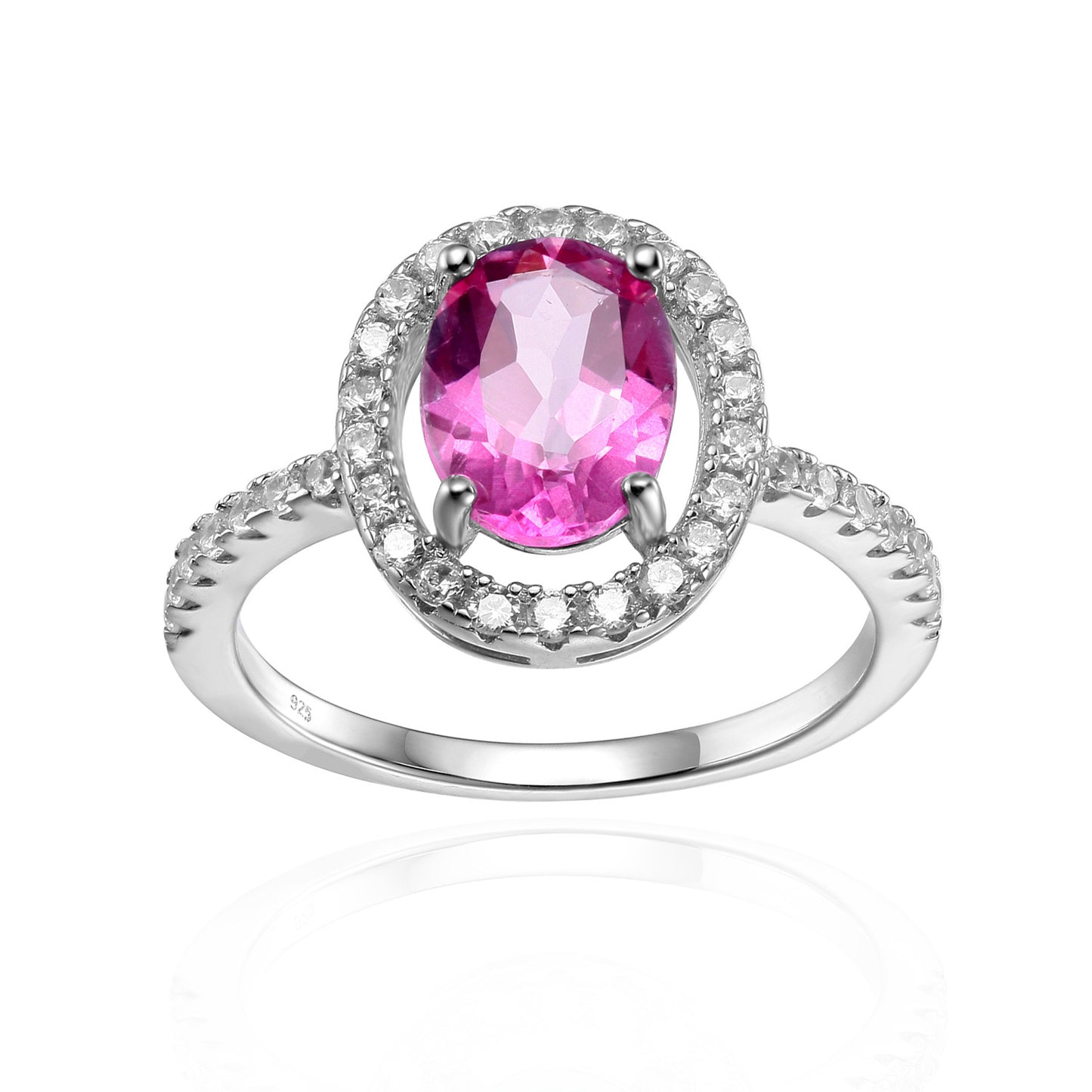 Bague colorée naturelle pour femme en argent s925 incrusté de cristal de grenat