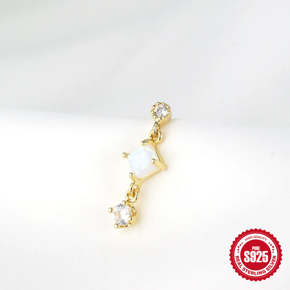 Boucles d'oreilles étoile en argent sterling 925 avec boucles d'oreilles et clous de qualité supérieure.