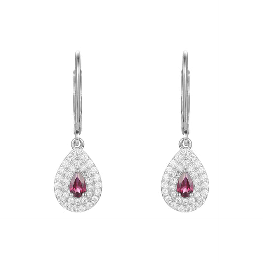 Boucles d'oreilles en argent s925 incrustées de pierres précieuses de luxe légères et de nouvelle conception de mode Boucles d'oreilles au trésor de couleur naturelle