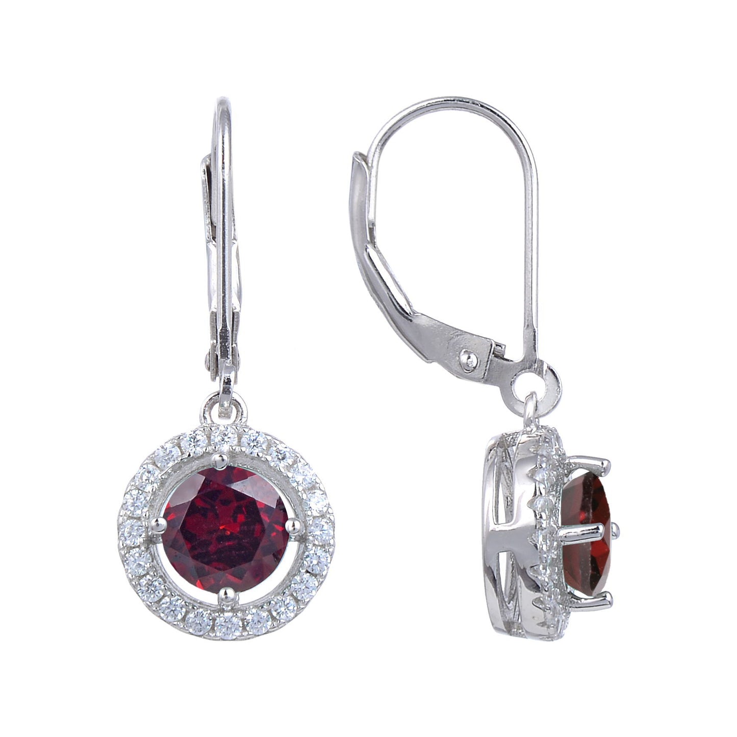 Natural Colorful Treasure Earrings and Earrings, Fashionable and Elegant Set with Gemstones s925 Silver Garnet Earrings and Earrings