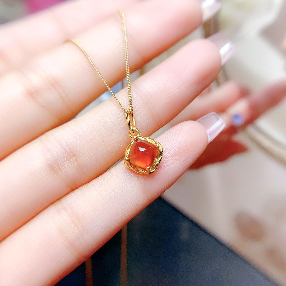 [DF]Hot Selling Natural Garnet Jewelry Set - Radiant Elegance