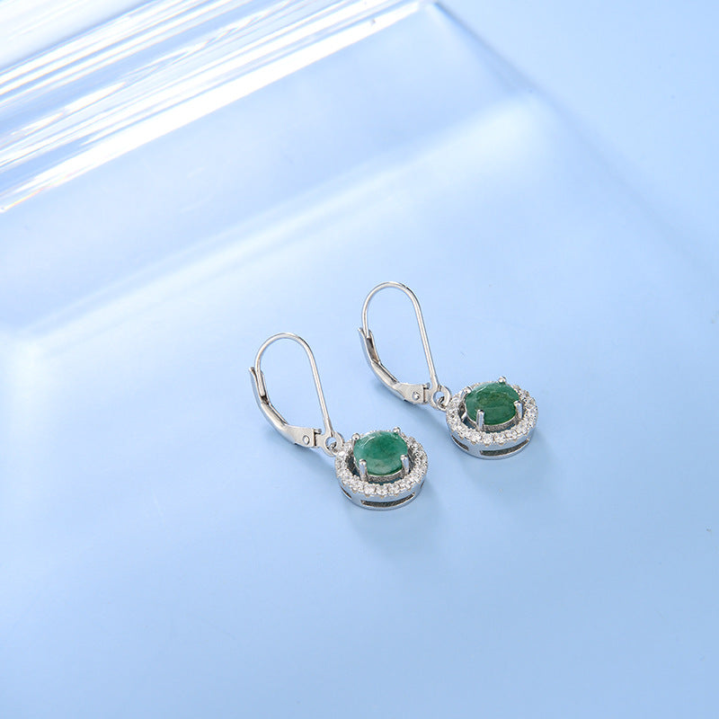 Boucles d'oreilles et boucles d'oreilles au trésor coloré naturel, ensemble à la mode et élégant avec des pierres précieuses Boucles d'oreilles et boucles d'oreilles en argent s925 avec grenat