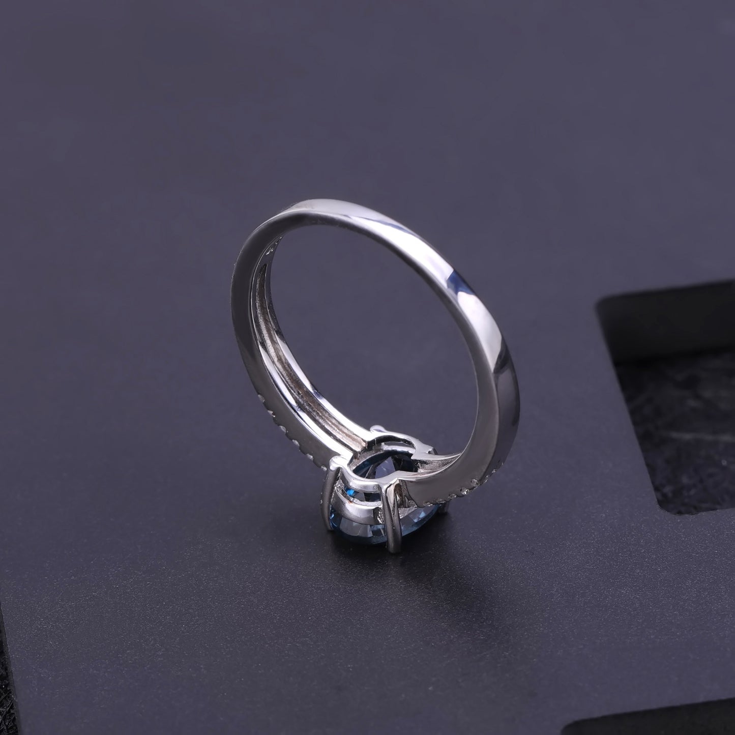 Bague en pierres précieuses naturelles, ensemble en argent S925, bague en topaze naturelle