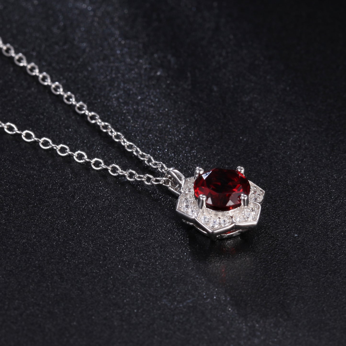 Light luxury jewelry accessories gemstone pendant s925 silver inlaid natural color treasure necklace pendant