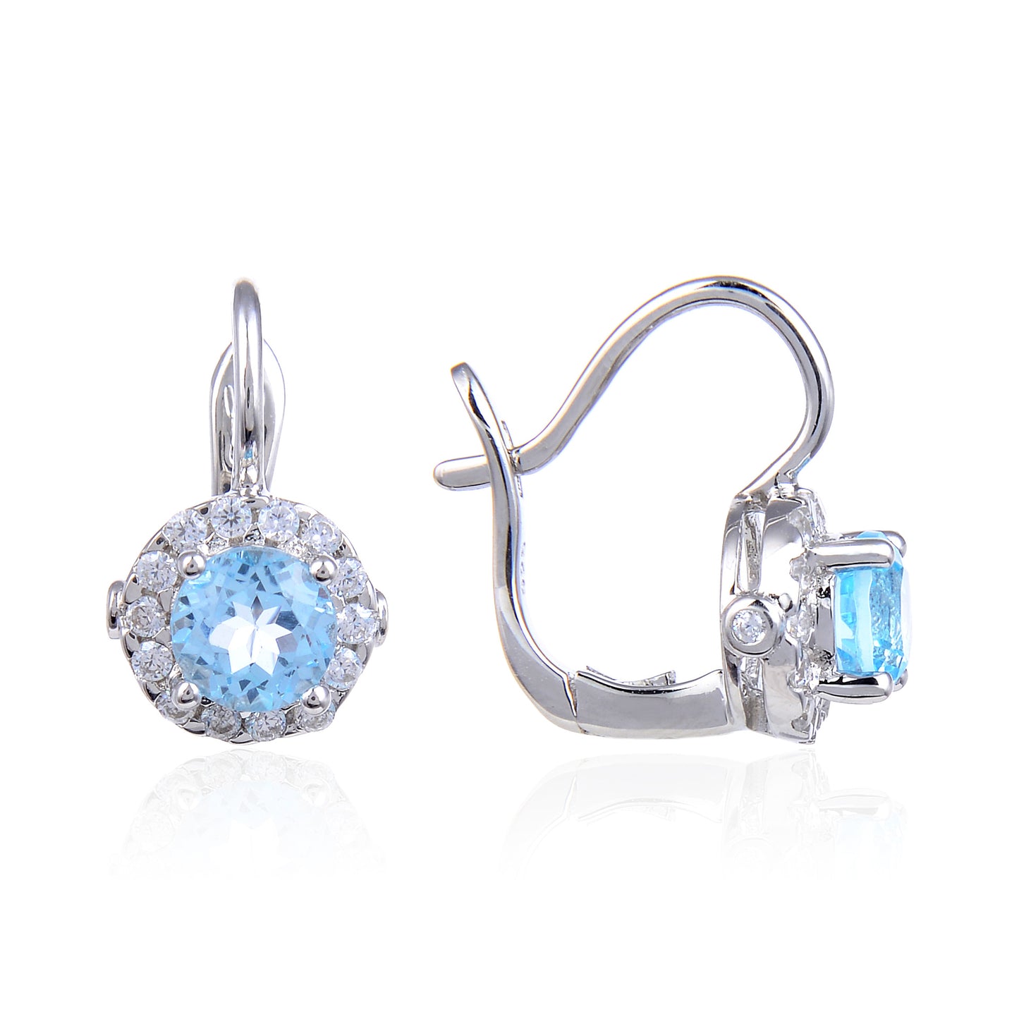 Boucles d'oreilles en pierre naturelle, pierres précieuses incrustées rétro européennes et américaines, boucles d'oreilles topaze en argent s925, boucles d'oreilles