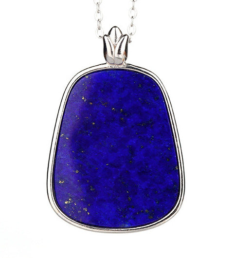 Collier bleu Joker Klein incrusté d'argent S925, Lapis lazuli