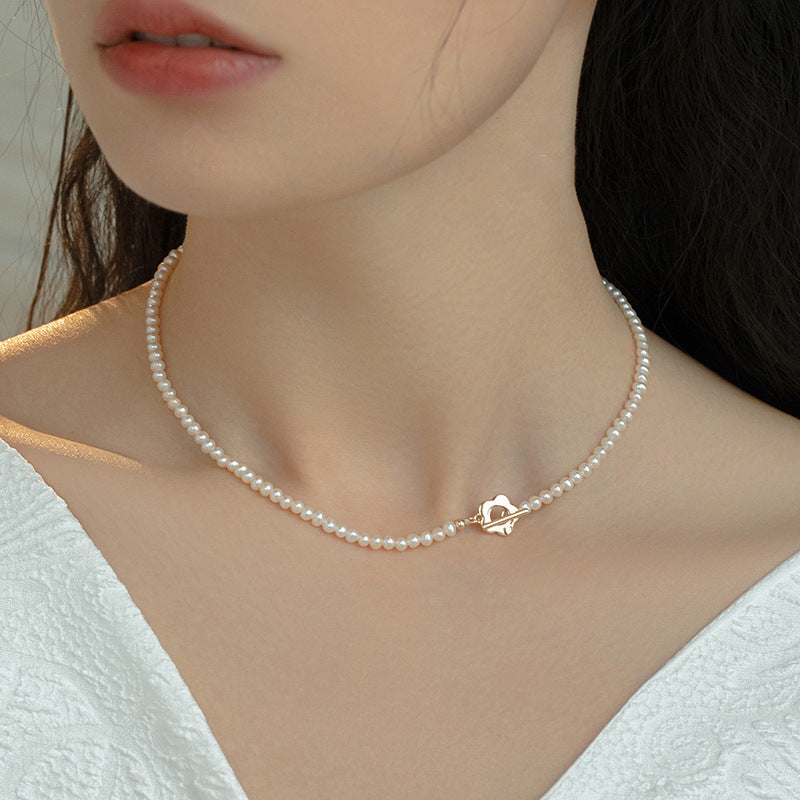 [DF]Elegant Floral Pearl Necklace - 2023 New Collection