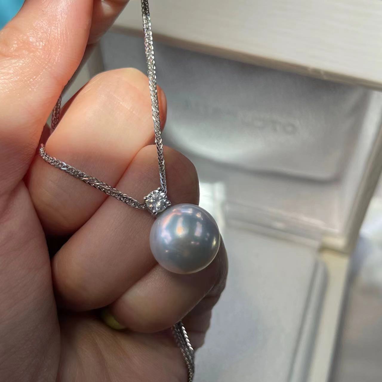 [DF]Princess Grace Round Edison Pearl Necklace - 10-13mm