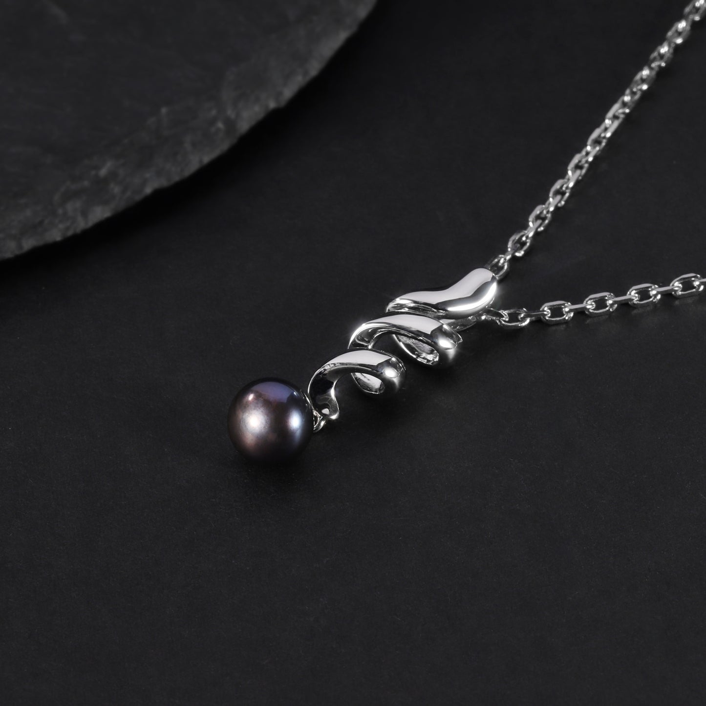 Nouveau collier de perles d'eau douce naturelles en argent sterling S925, design personnalisé, collier de clavicule de luxe à la mode, pendentif