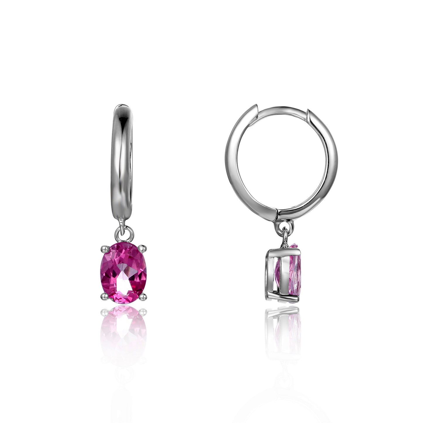 Boucles d'oreilles au trésor coloré naturel, boucles d'oreilles et boucles d'oreilles en topaze incrustées d'argent s925 de personnalité de la mode européenne et américaine