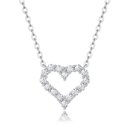 Collier en pierre Mosan en argent S925, nouveau pendentif d'amour avec chaîne, nouvelle tendance féminine, pendentif d'amour