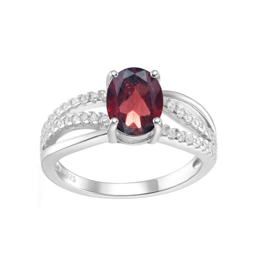 Bague en cristal de pierres précieuses colorées, ensemble d'argent s925 de tempérament