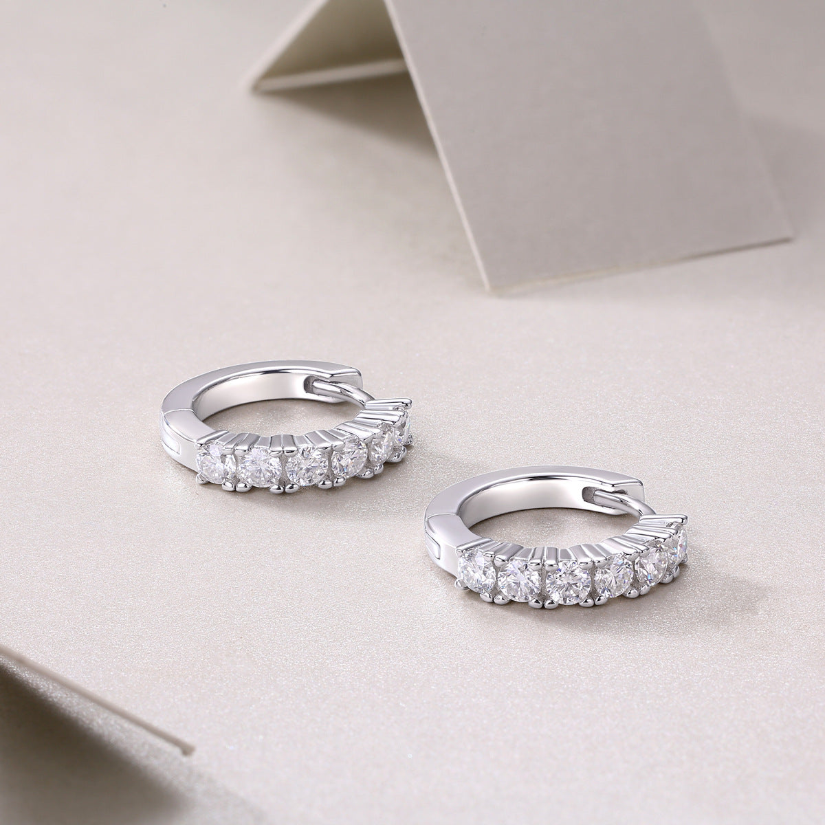 S925 Silver Pursuit Earrings - New Mosang Stone Earrings