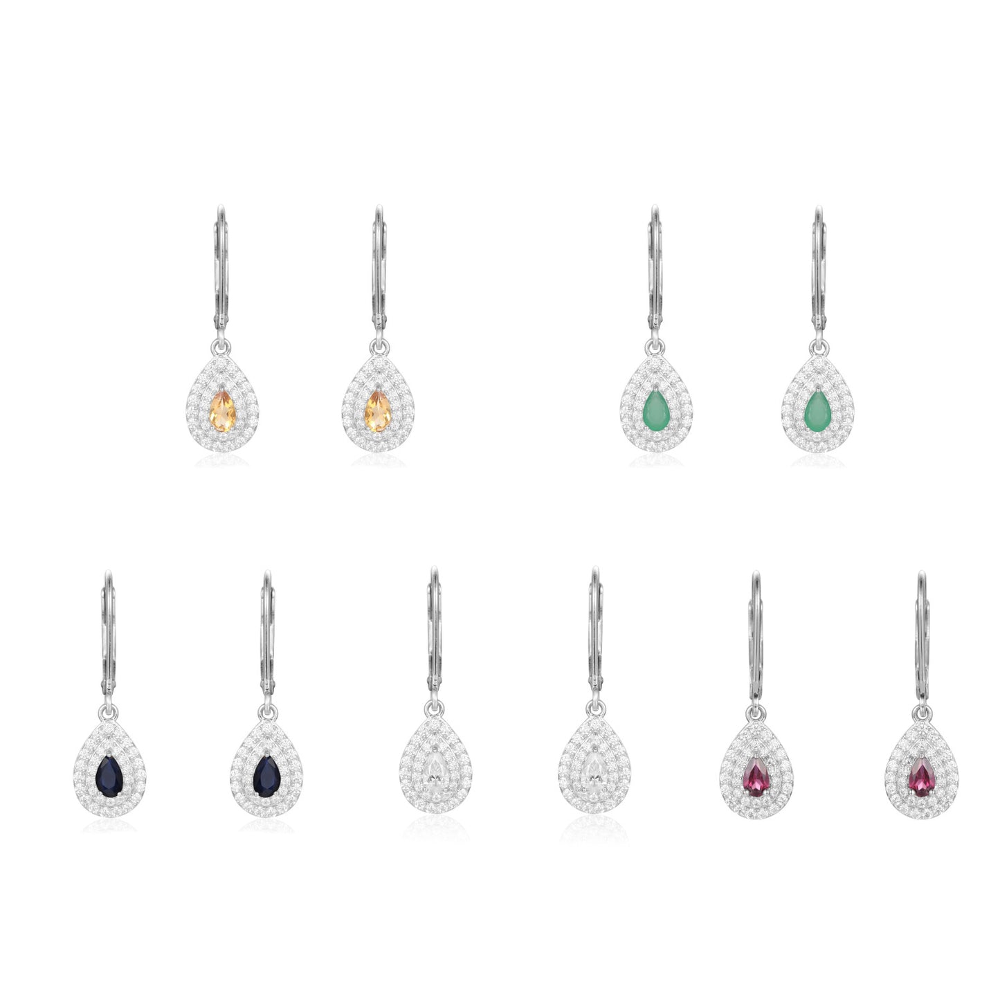 Boucles d'oreilles en argent s925 incrustées de pierres précieuses de luxe légères et de nouvelle conception de mode Boucles d'oreilles au trésor de couleur naturelle