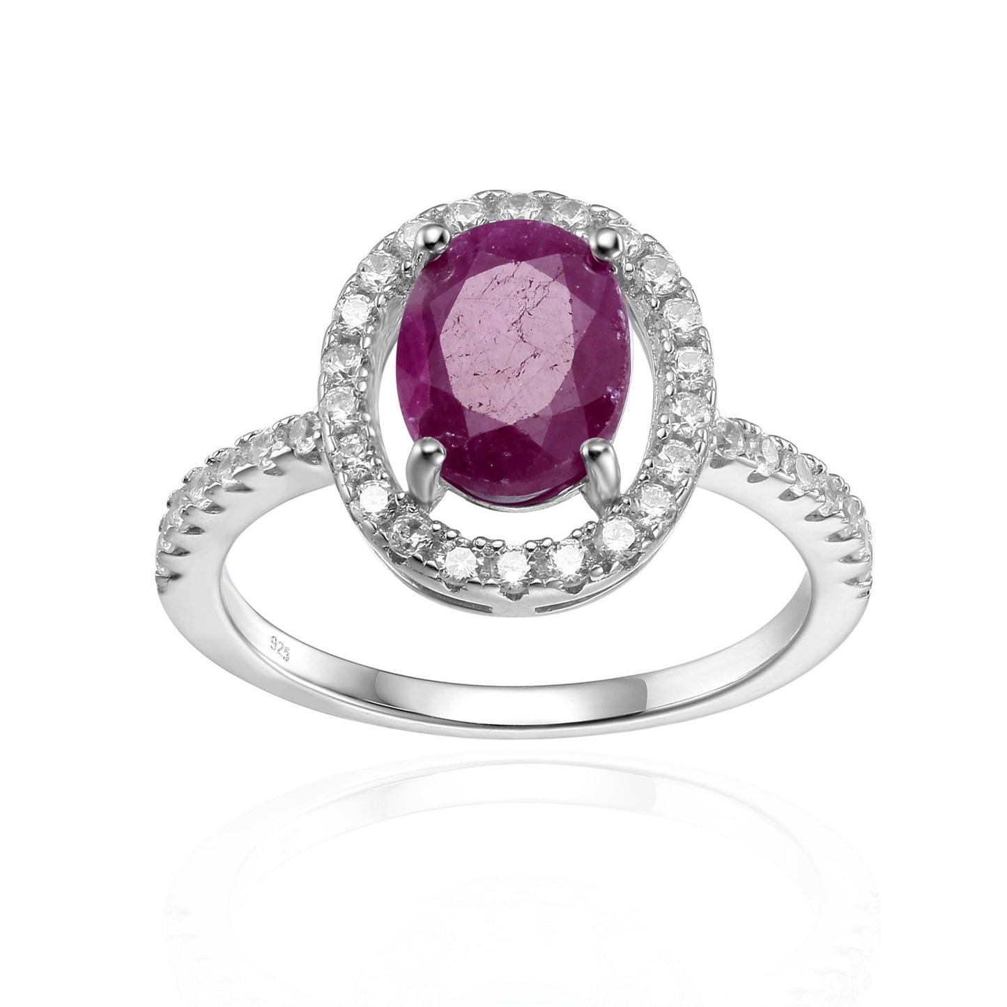 Bague colorée naturelle pour femme en argent s925 incrusté de cristal de grenat