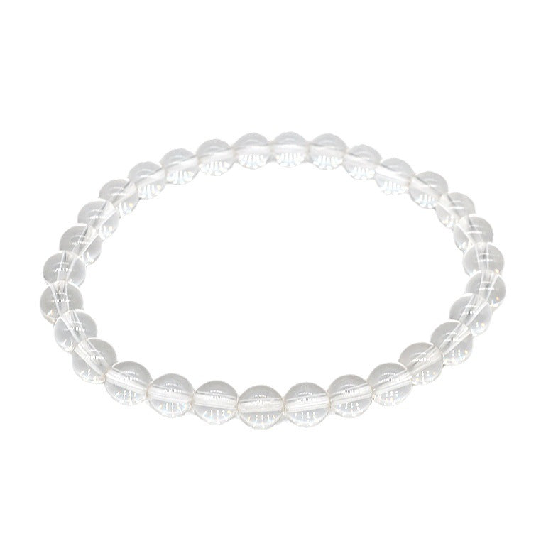 Bracelet en cristal blanc de transport naturel