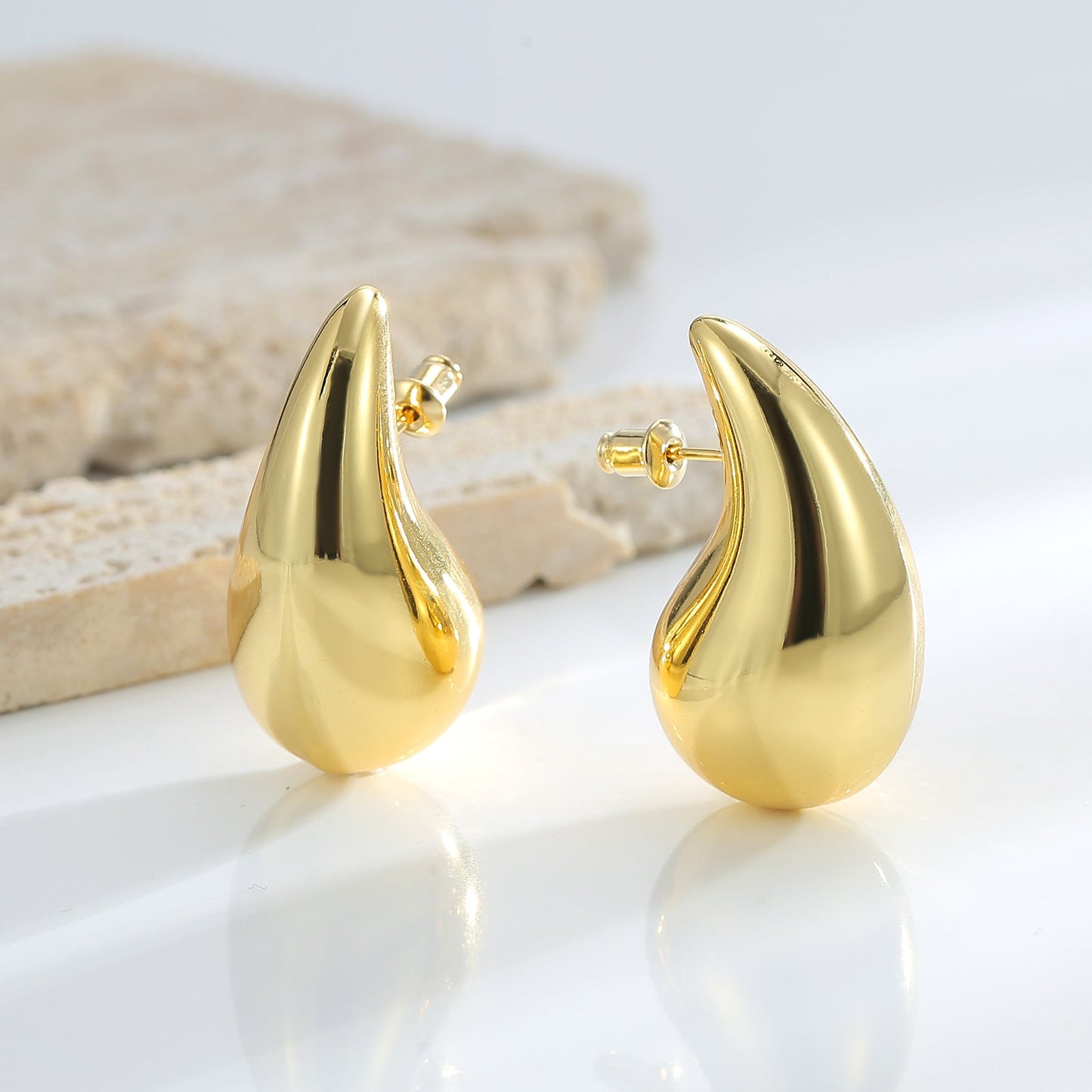 [DF] water drop earrings, high-end and cool style earrings, ins niche design